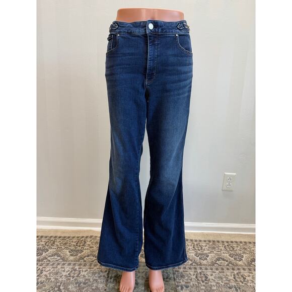 White House Black Market Denim - WHBM Women’s Distressed Flare Leg Jeans Sz 14